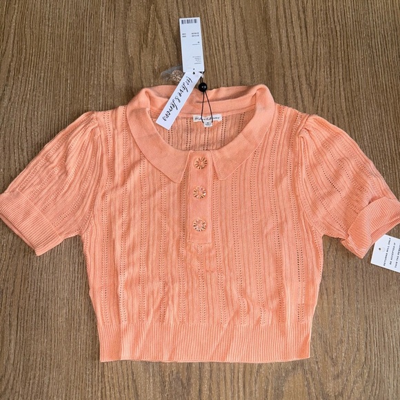 For Love & Lemons Phoebe Knit Polo - Picture 6 of 11